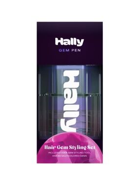 HALLY Gem Pen Hair Gem Styling Set - Device & 60 Gems